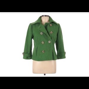 Cabi button up wool coat size 6